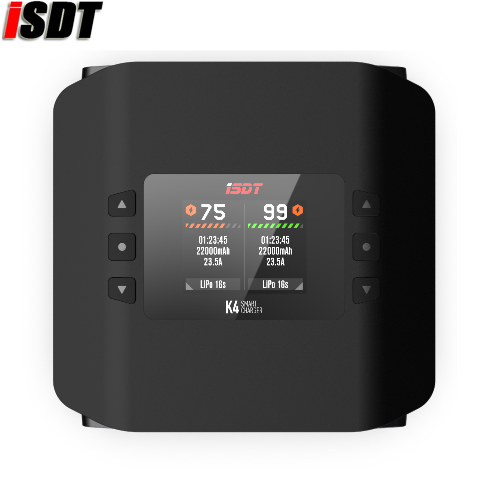 Isdt K4 Dual Lipo Charger - شاحن بطاريات ذكي ثنائي القنوات ISDT