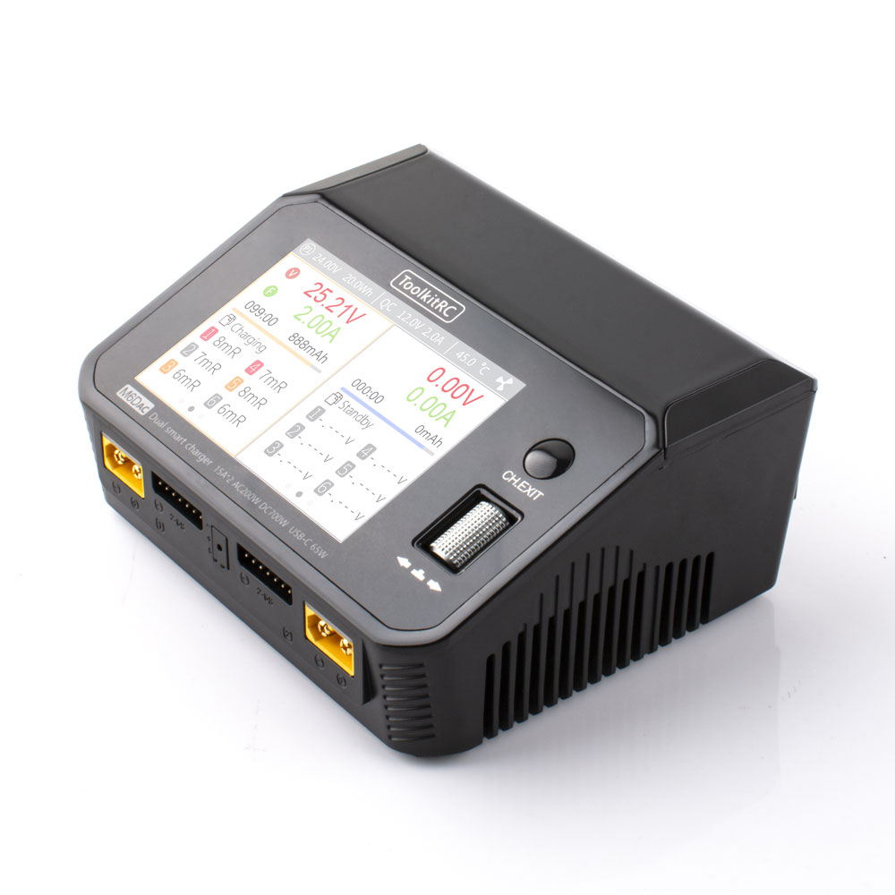 ToolkitRC M6DAC ثنائي القناة ا - مراجعة Toolkitrc M6Dac Smart Charger وسعره